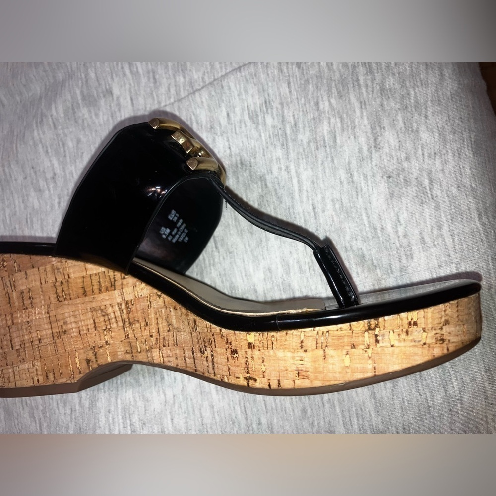 🔥NEW🔥 Sam Edelman W9.5 YARDLIE EMBLEM PLATFORM WEDGE SANDALS NWOB - Picture 11 of 13